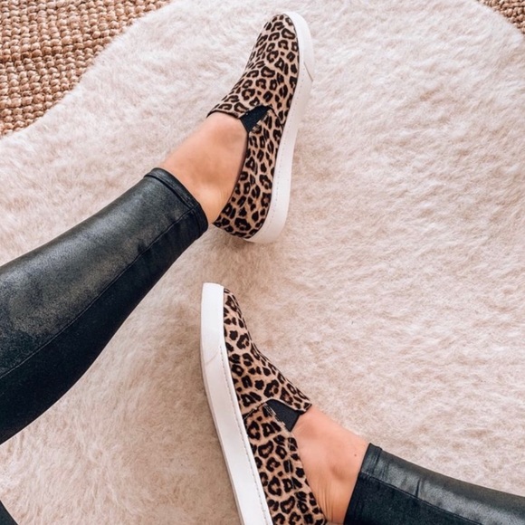 Leopard Comfy Slip-on Flats Loafer Sneakers - Picture 3 of 6